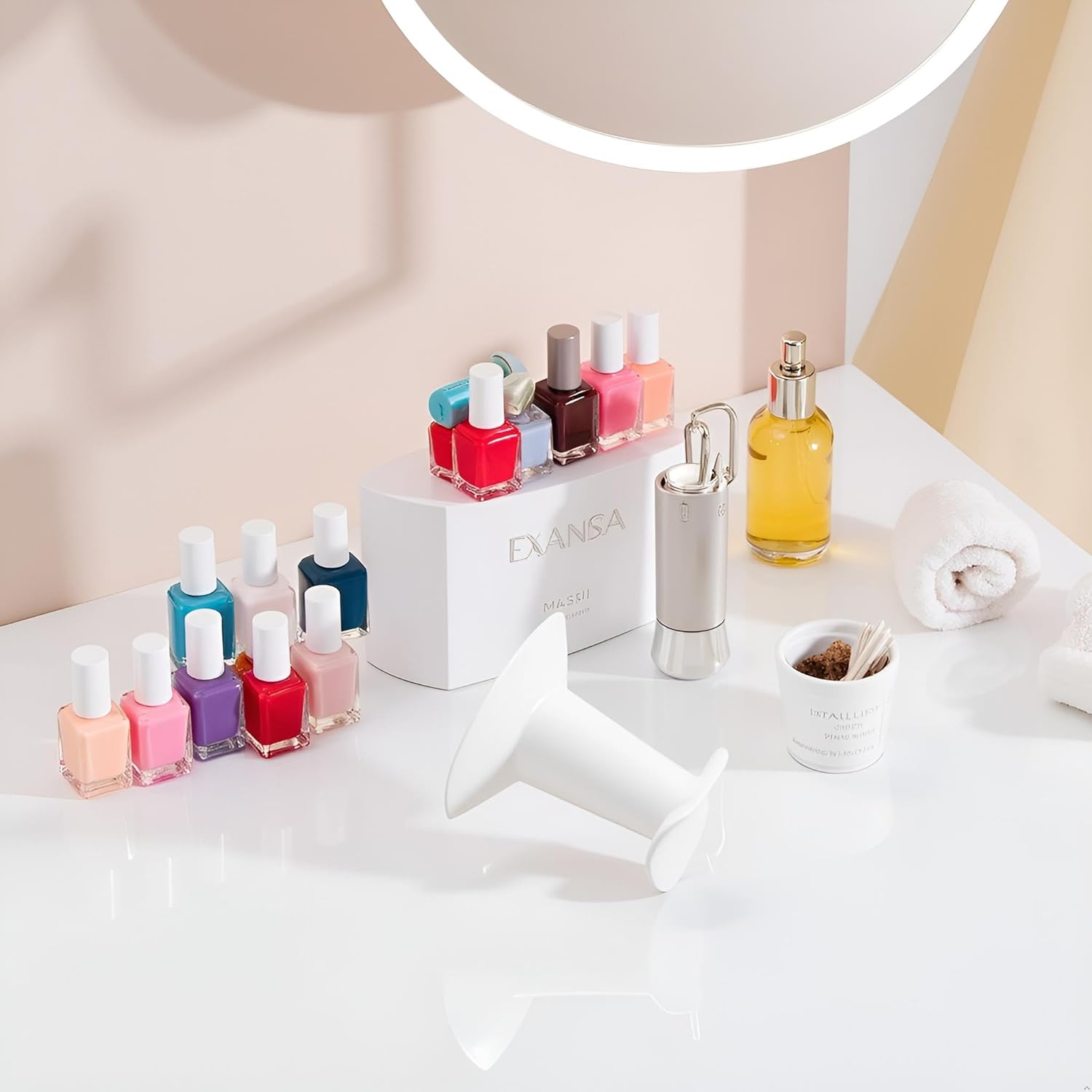 Ymhapp White Plastic Finger Stand Support Rest Nail Art Design Painting Salon DIY Finger Practical Holder for Nail Art Nail Art Accessories Hand Rests image number 5