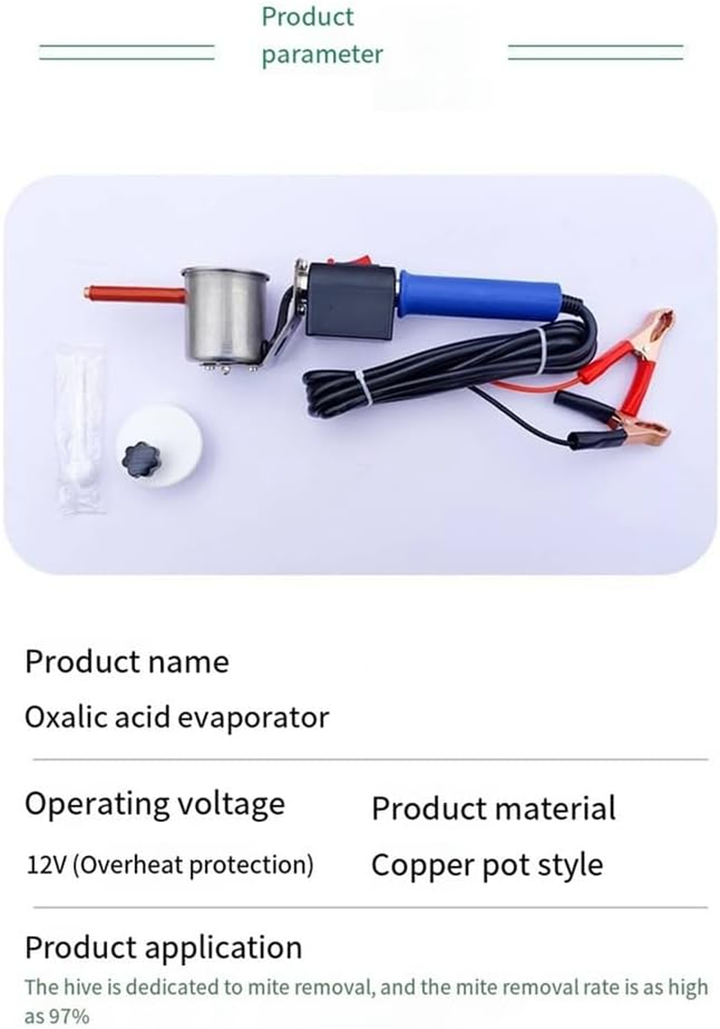 Upgraded Oxalic Acid Evaporator, Bee and Mite Atomizer, Electric Heating Bee and Acaricide Nest Door Evaporator Easy Install Easy to Use image number 2