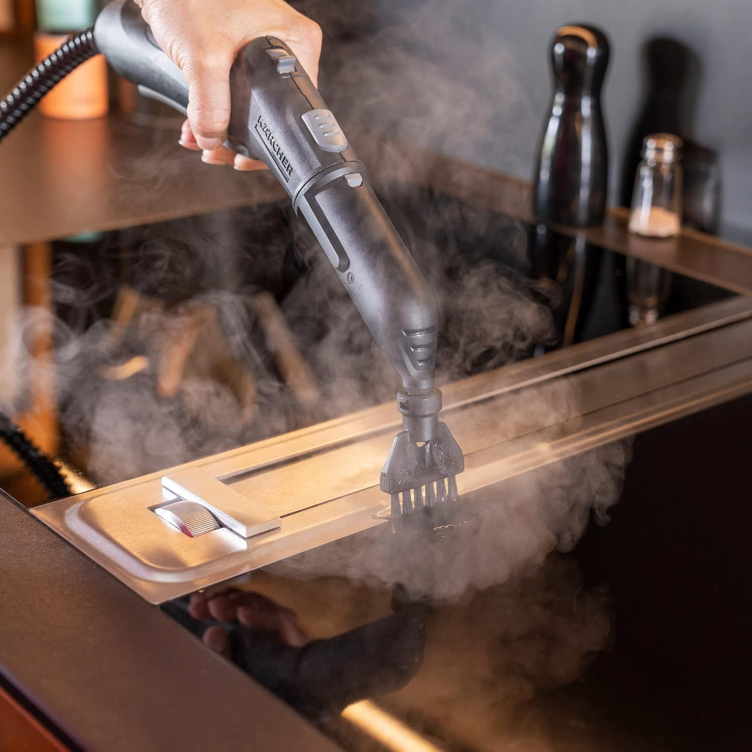 K&auml;rcher Original Grout Brush Set with 4 Brushes for All Karcher SC Easyfix and Deluxe Steam Cleaners, Black image number 4