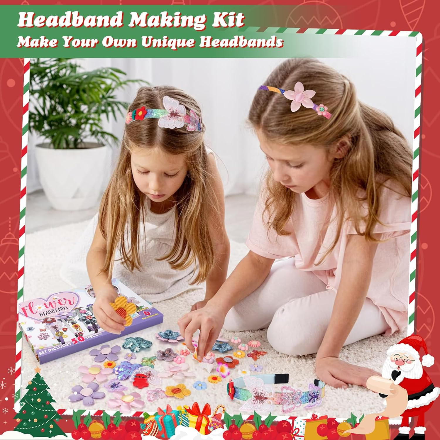 Best Presents for 4-10 Year Old Girls,Hair Accessories Making Set Mermaid Tiara - Girls' Birthday Gift Ideas Toy for 4-10 Years Old