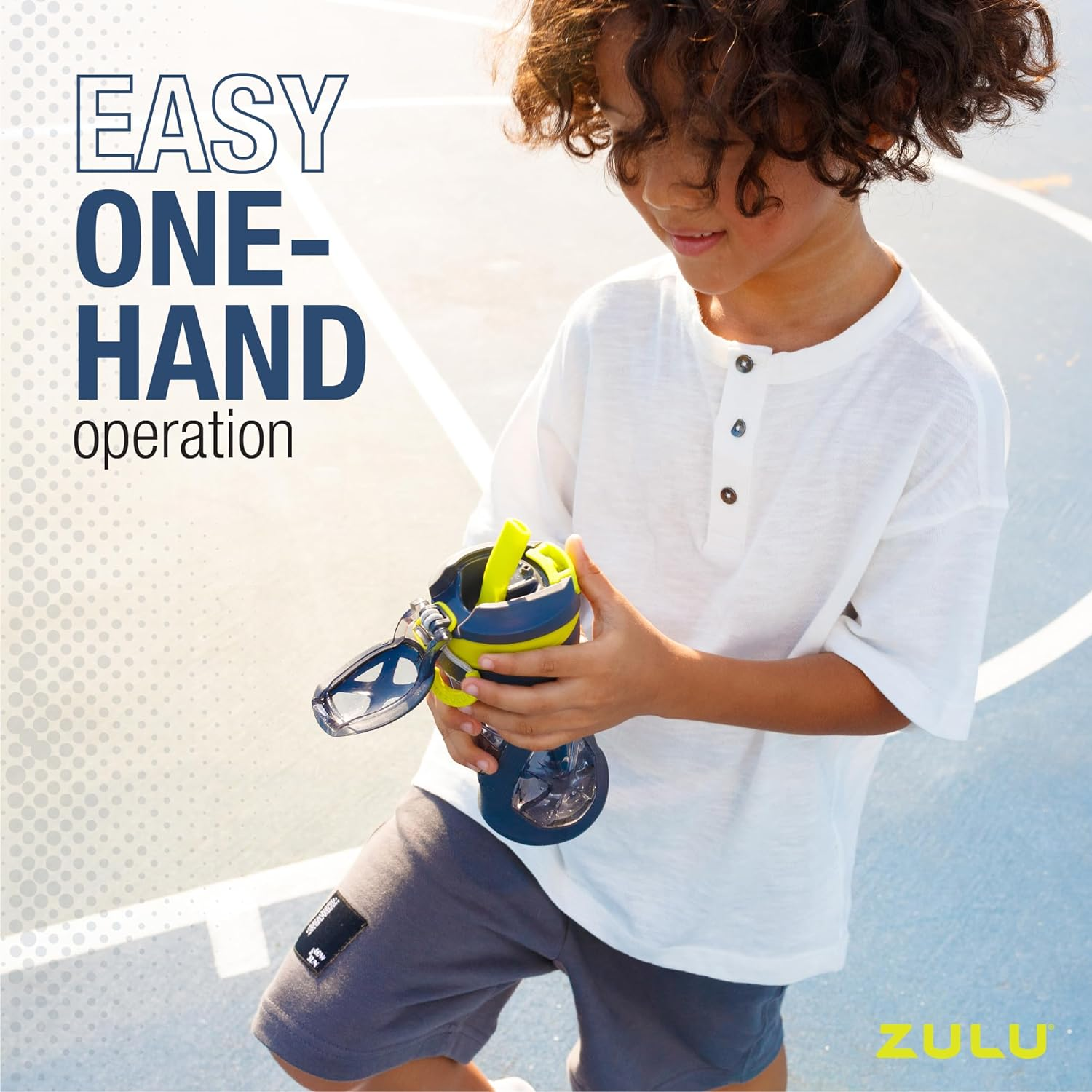 Zulu Torque Bpa-Free Plastic Water Bottle with Flip Straw, 12 Oz, Purple - Pink image number 7