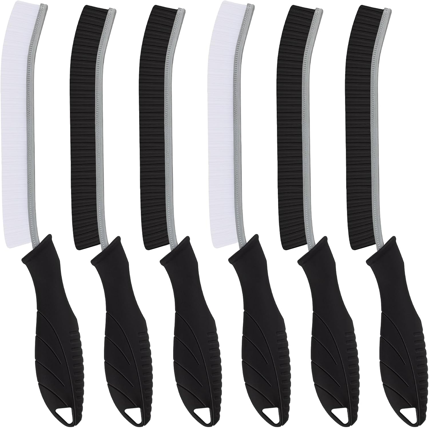 TQRR 3Pcs Hard Bristle Crevice Cleaning Brush - Multifunctional Gap Cleaning Brush, Cleaning Tools for Household Use, Home, Kitchen, Bathroom, Window, Vehicle, Faucets, Toilet, Grout (3) image number 1