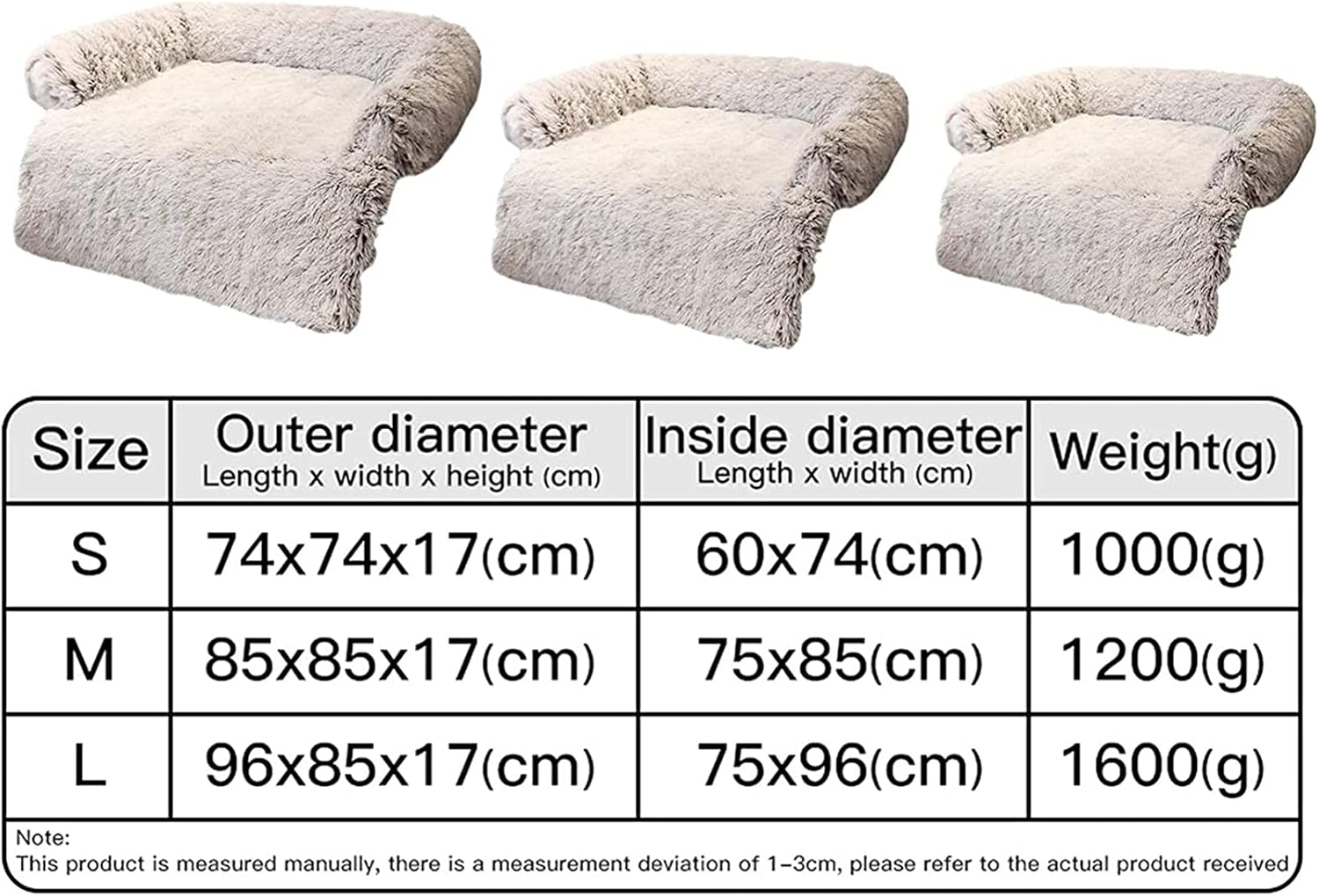 Dog Pillow Plush Pet Bed Soft Dog Bed Puppy Sofa, Dog Basket Soft Cat Pillow Bed Sleeping Bag Orthopedic Relief and Improved Sleep Dog Cover,Braun,L