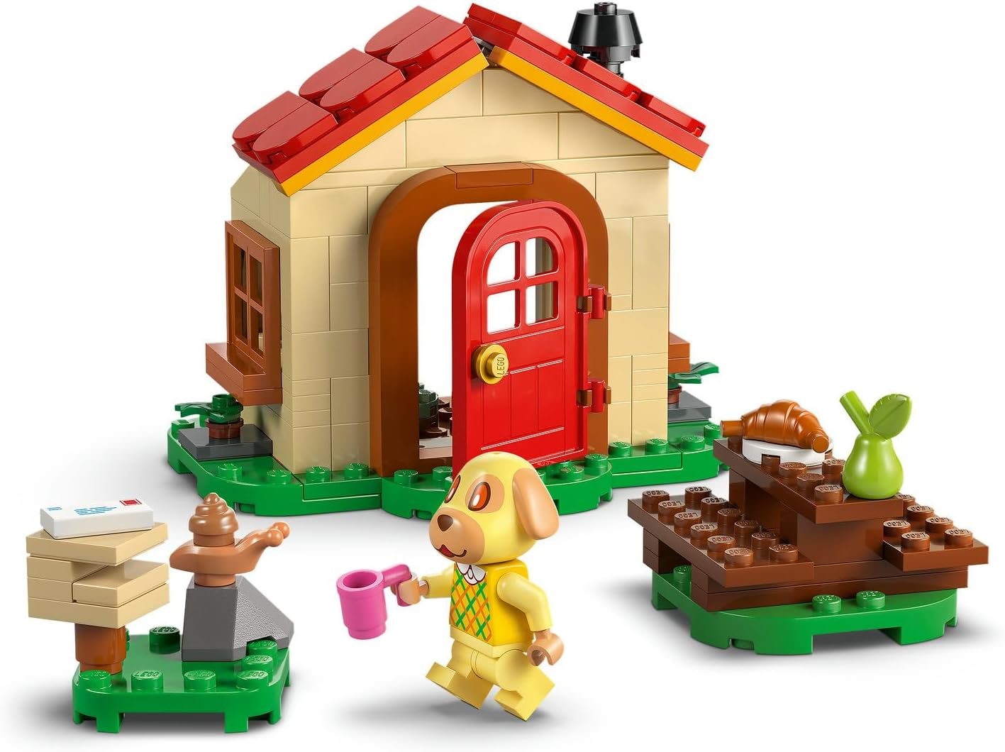 LEGO&reg; Animal Crossing&trade; Goldie&rsquo;S Cosy House 77058 Building Playset, Small Toy with a Dog Minifigure, Video Game Character Playset for Kids, Creative Toy for Girls and Boys Aged 6 Plus image number 4