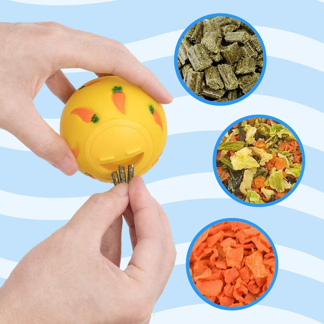 Pack of 10 Stacking Cups for Rabbits, Multicoloured Rabbit Toy, Stackable Rabbit Food Toy Feeder for Rabbits, Bunnies, Nesting Toys for Small Animals, Rabbits, Hamsters and More image number 3