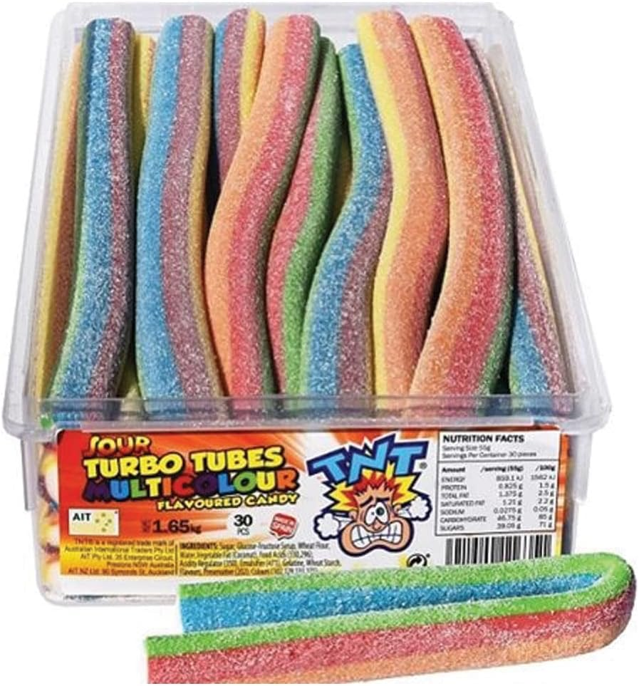 TNT Sour Turbo Tubes Watermelon 30 Piece image number 1