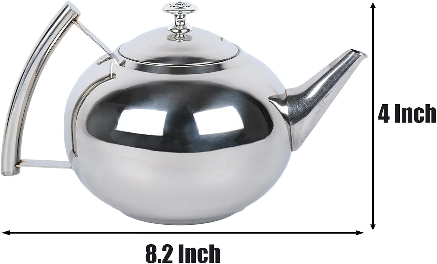 Stovetop Kettle 1.5 L Stainless Steel Kettle，Equipped with Heat-Resistant Handle Tea Pot Boiling Kettle and Coffee Pot