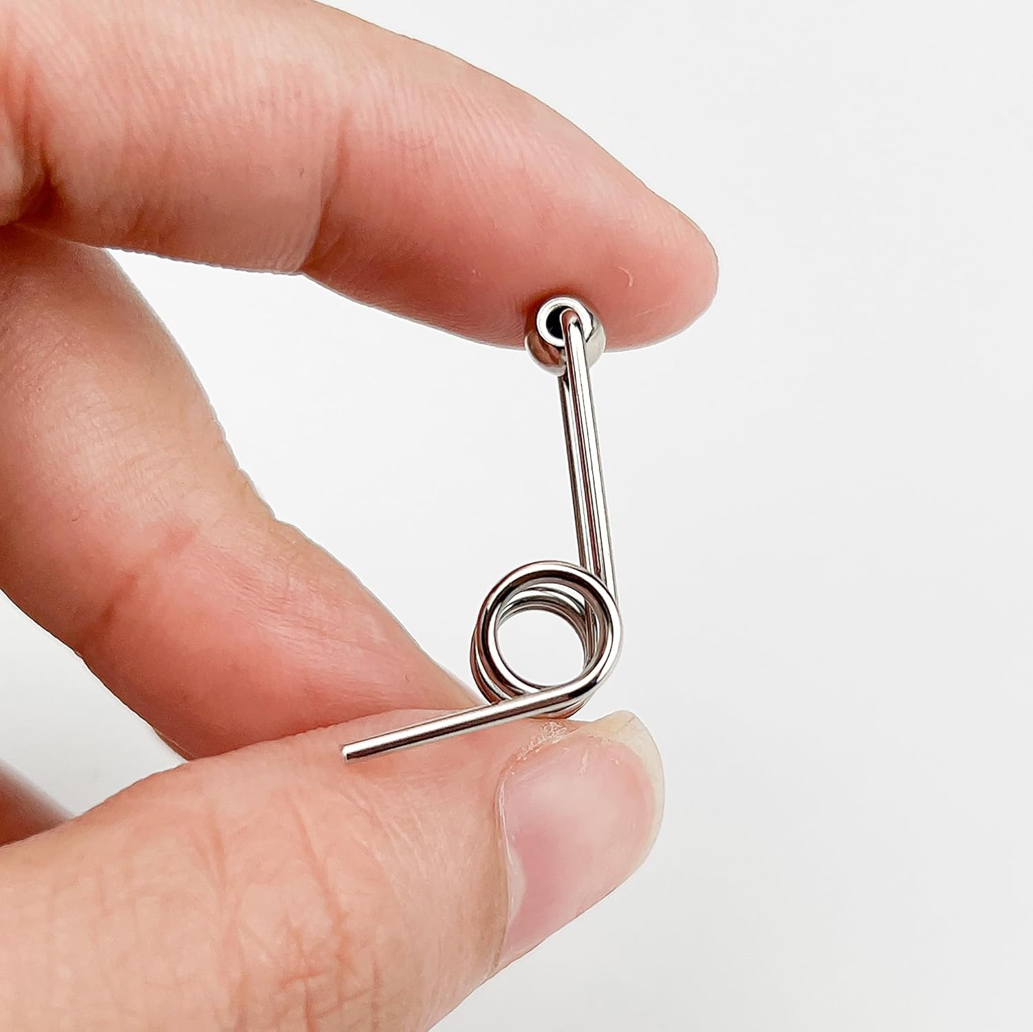 (2PCS) Double Return Torsion Springs for Curling Iron Rod - Part Replacement Accessories for Hair Rollers (Length: 24Mm; Wire Diameter: 1.2Mm) image number 5