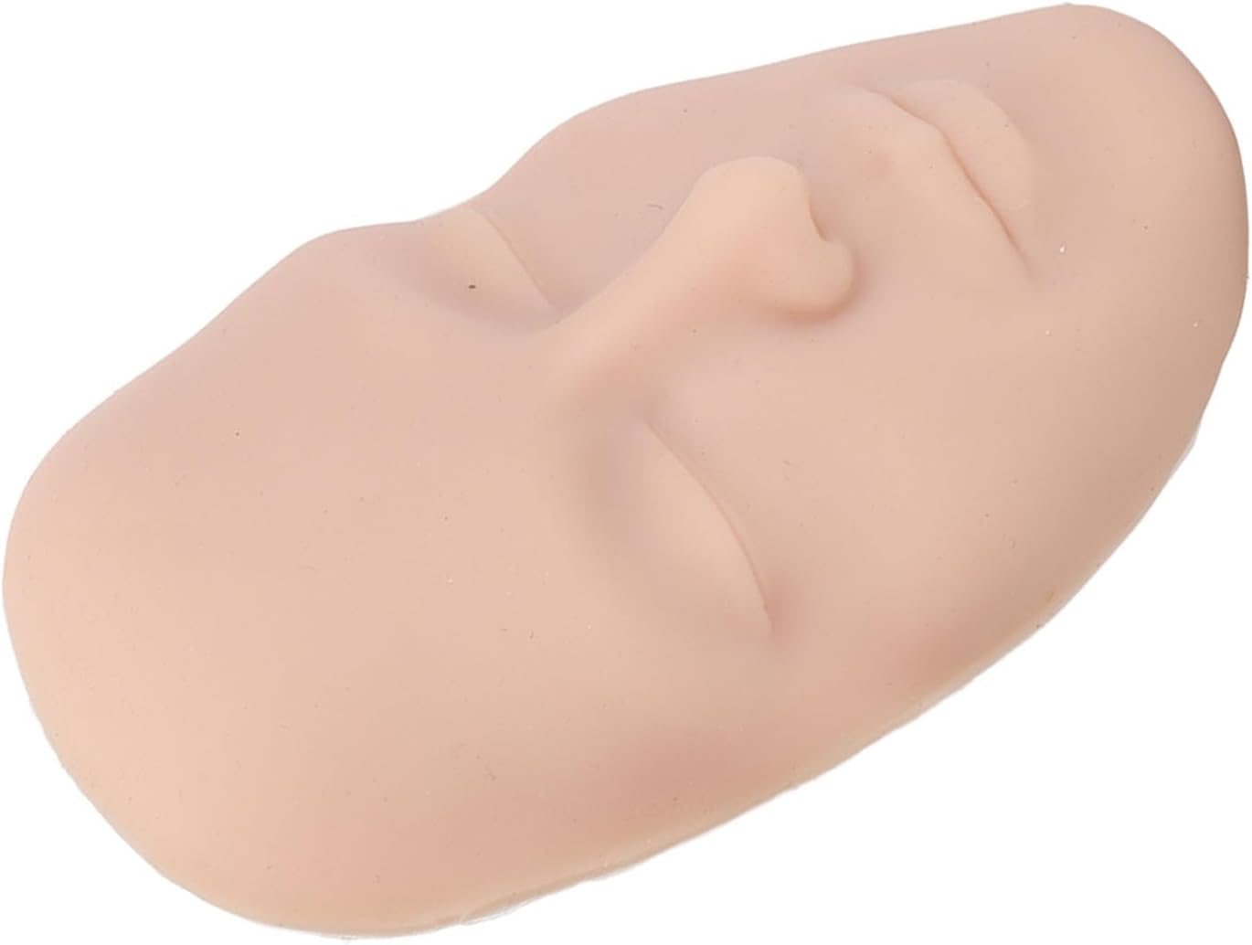 Cryfokt 3D Silicone Makeup Practice Face Board Reusable Cosmetic Mannequin with 7PCS Brush for Beginner, Portable Beauty Training Tool for Makeup Artists (Medium Skin Color) image number 4