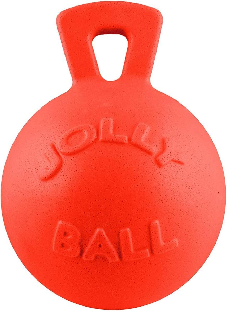 Jolly Pets Tug-N-Toss Heavy Duty Dog Toy Ball with Handle, 8 Inches/Large, Light Purple image number 3