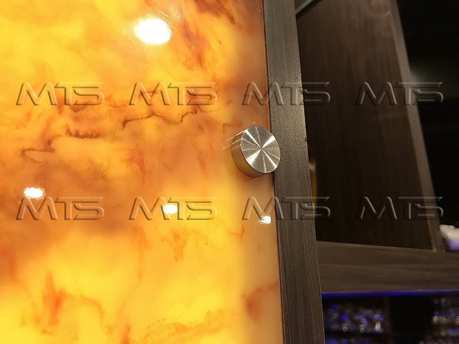 8 PC Stainless Steel Screw Cover/Cap (Full Metal Construction 0.75" Diameter) Fasteners, Decorative Mirror, Sign/Advertising Hardware, Nails, Construction