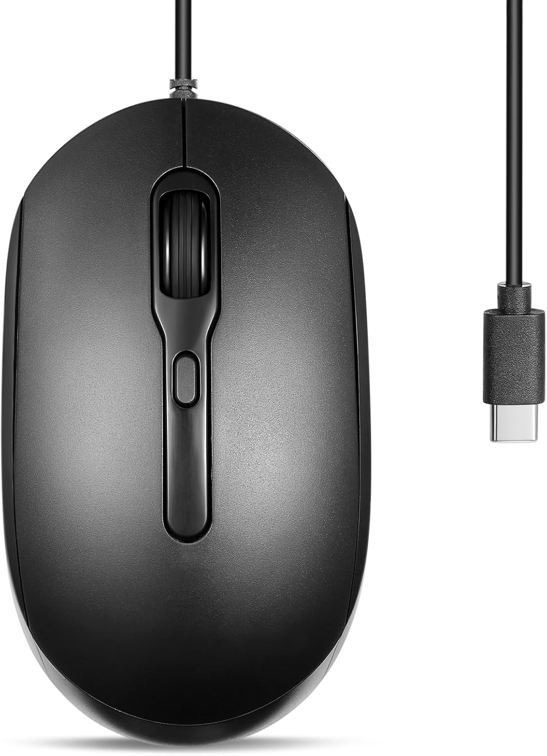 Perixx PERIMICE-222PB Wired PS/2 Optical Mouse - Long 5.9 Ft Cable - Optical 1200/1600/2000 DPI Design - Black