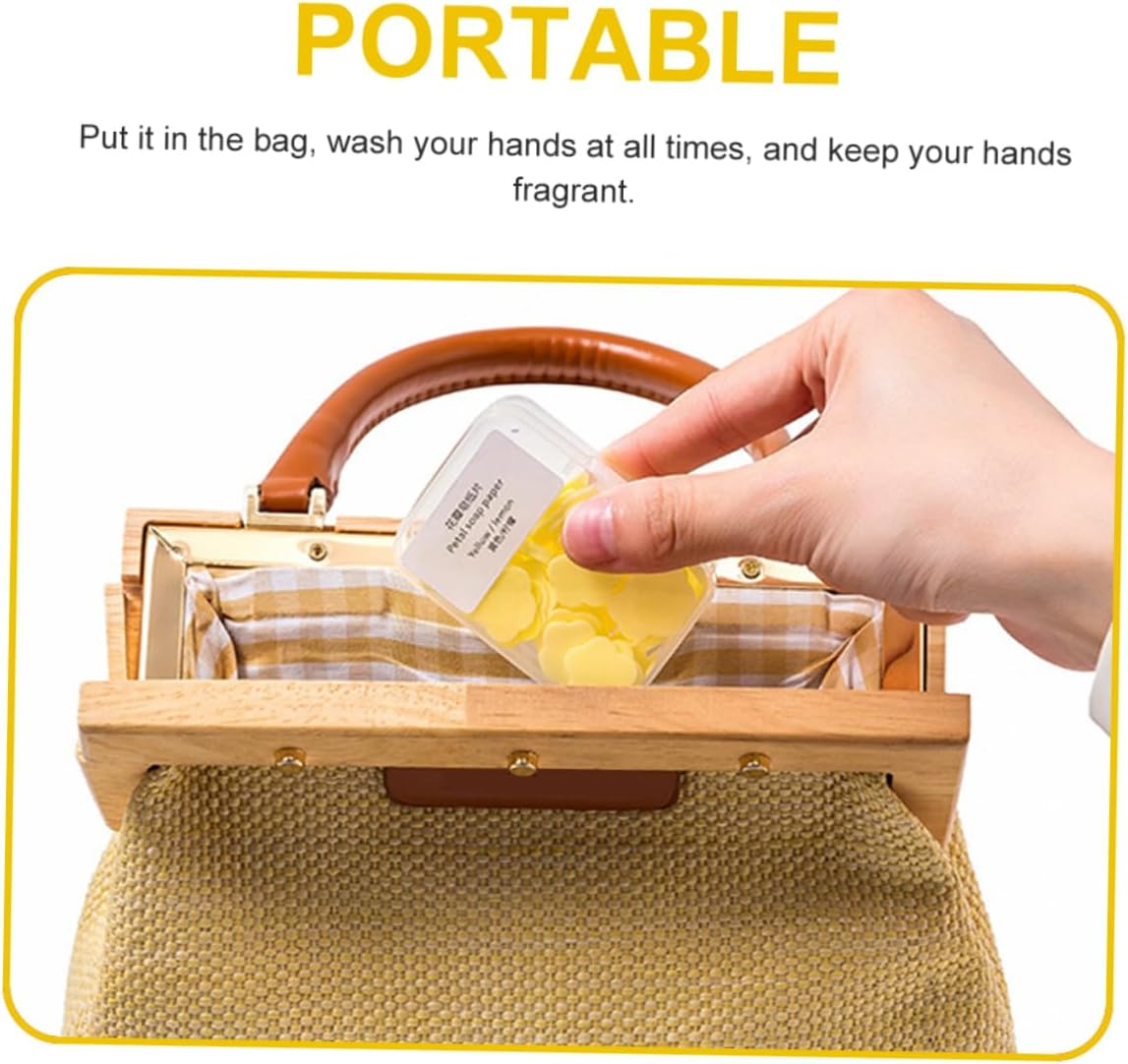 Ifundom Soap Flakes Portable Hand Soap Slices for Travel Camping and Outdoor Activities Convenient Travel Toiletries For image number 1