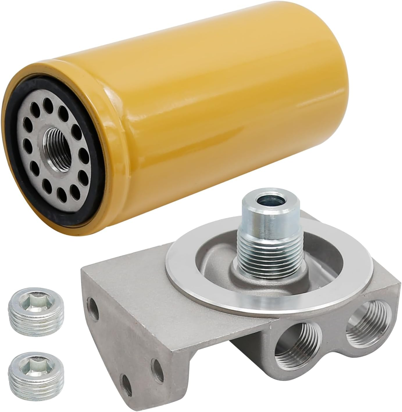 4770/24770 Fuel Filter Base for 1R-0749 1R-0750 CAT Fuel Filter, Diesel Filter Remote Mounting Base image number 1