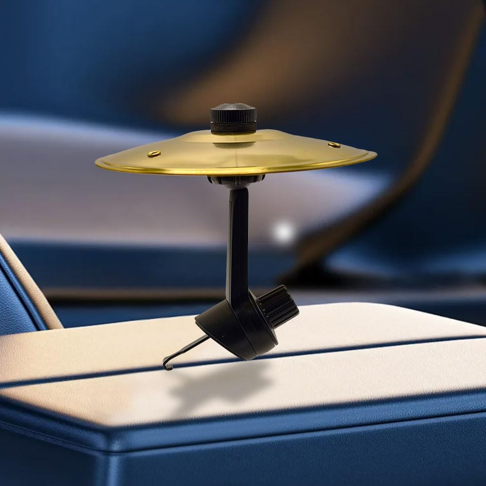 Car Crash Cymbal, Funny Car Crash Cymbal Air Vent, Car Drum Cymbal Air Vent, Car Cymbal Air Vent, Mini Drum Car Vent Cymbal, Clip-On Car Crash & Ride Cymbals for Music Lovers image number 6