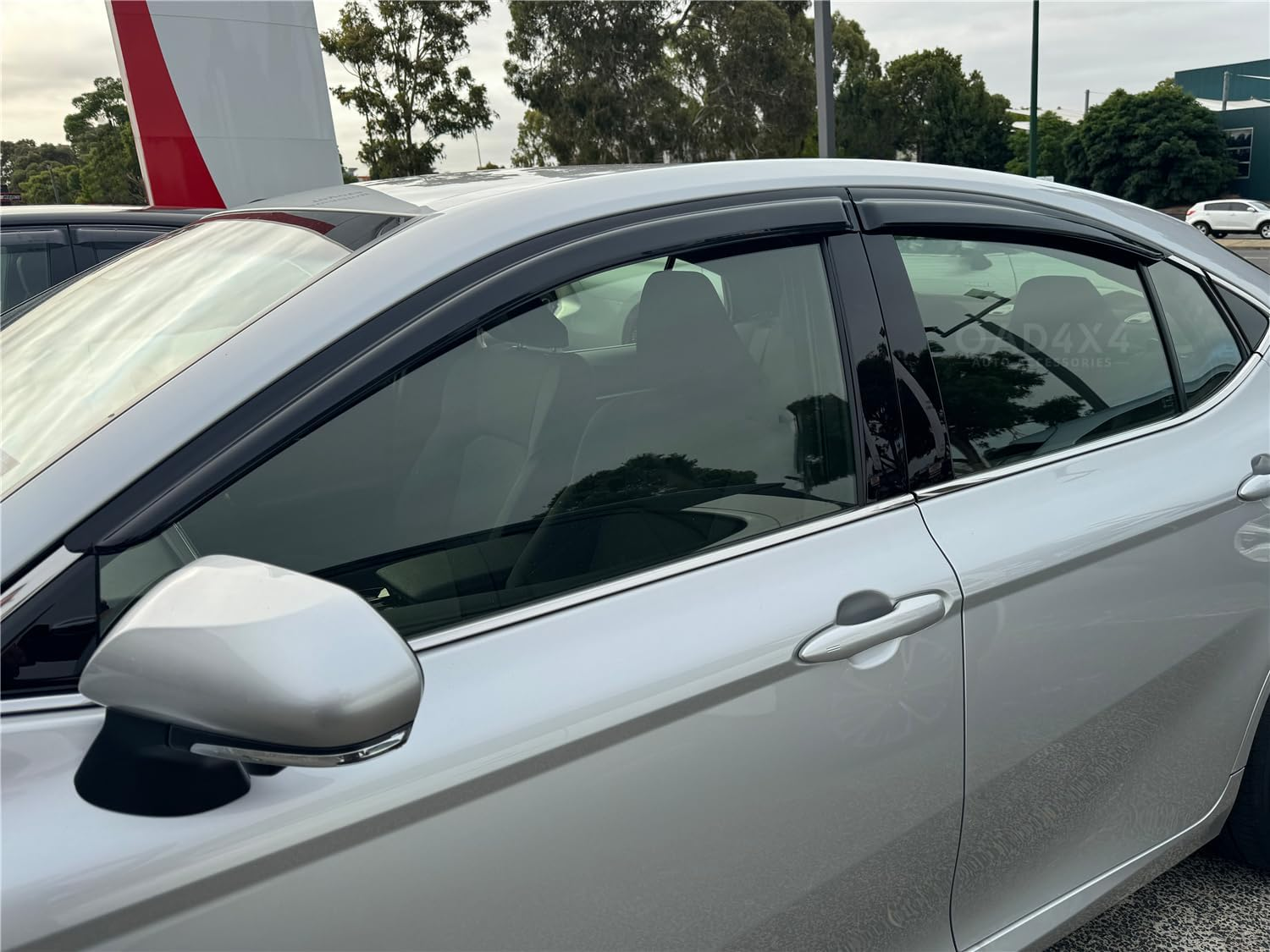 OAD4X4 Weathershields Compatible with Toyota Camry 2024-Onwards, Weather Shields Window Visors Wind Deflectors Sun Rain Guard 4PCS Set image number 6