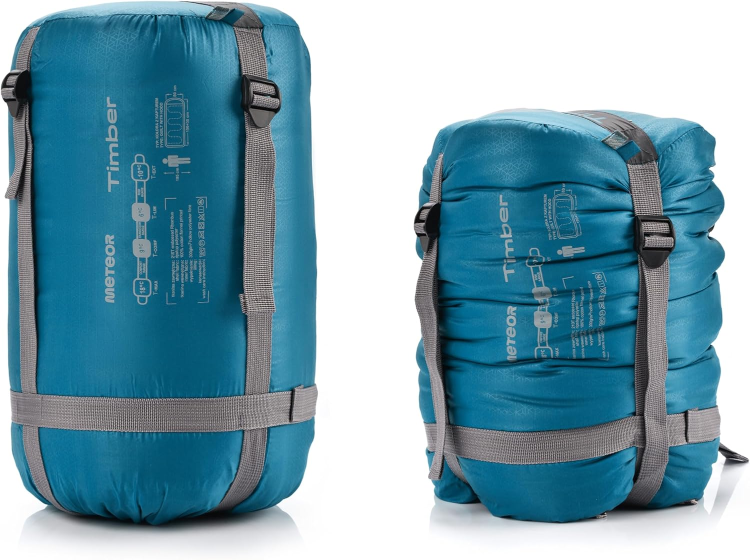 Meteor 220X80Cm Adult Sleeping Bag, 3-Season Sleeping Bag, Hooded Sleeping Bag, Rectangular Sleeping Bag, Envelope Sleeping Bag, Large Sleeping Bag image number 2