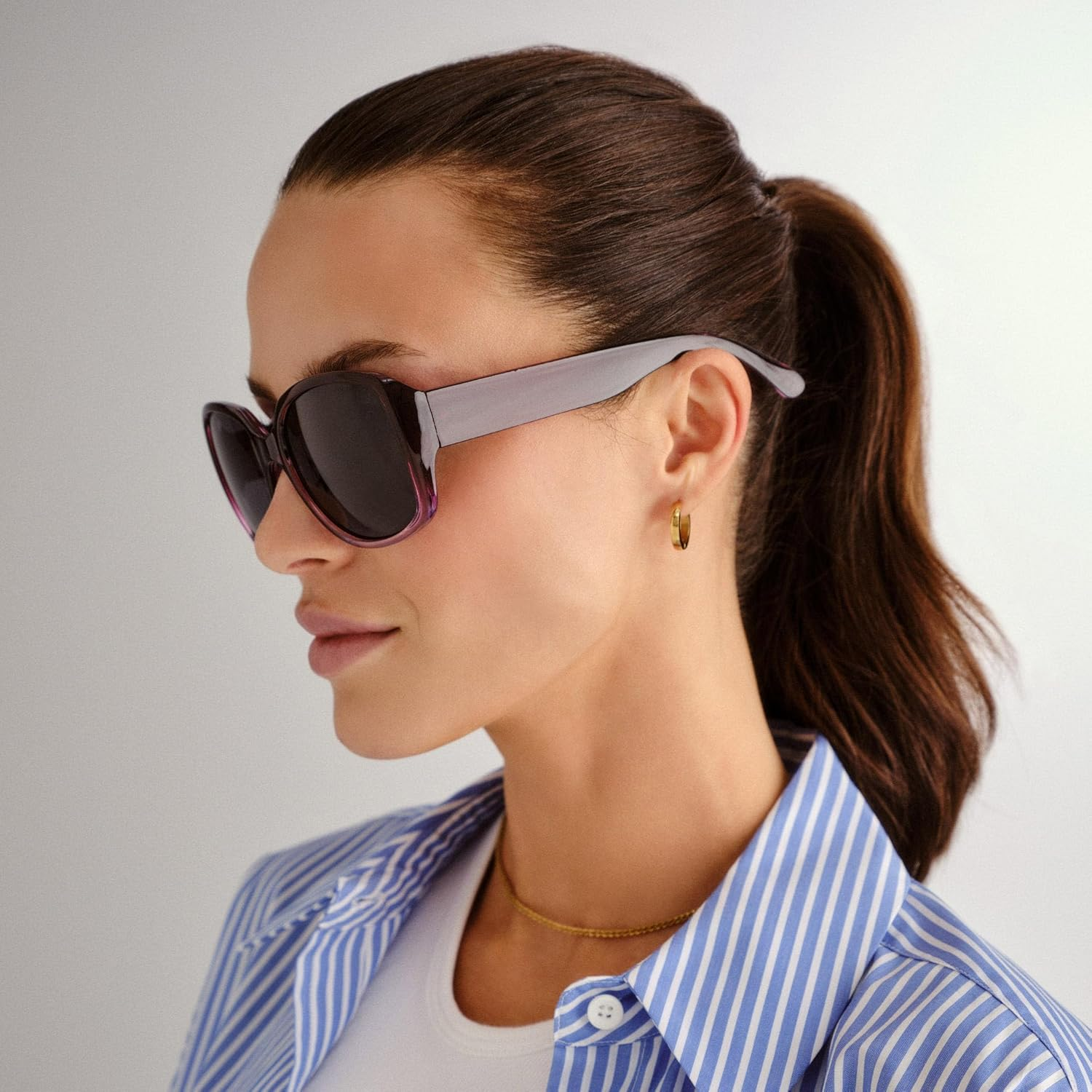 Cancer Council Female Wagstaff Violet Grad Wrap Sunglasses image number 4