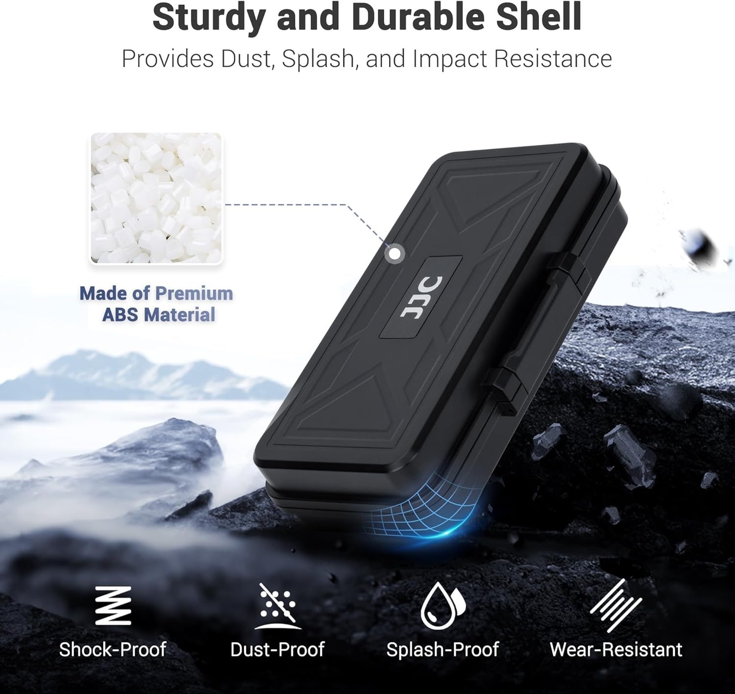 JJC Multi-Function Camera Battery Memory Card Storage Case for 6 SD Card,6 Cfexpress Type-B/Xqd Cards,5 Cfexpress Type-A Cards,3 Camera Batteries,Camera Battery Holder Box for LP-E6 NP-FZ100 NPW235 image number 4