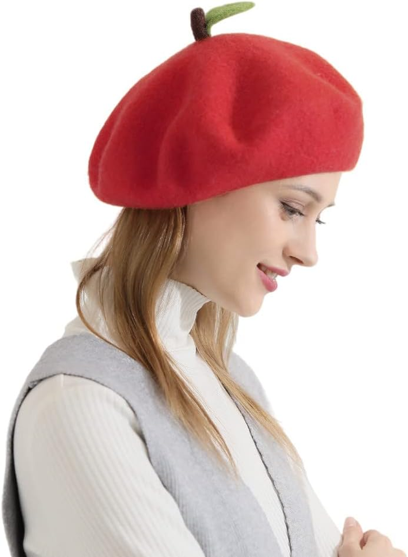 Wolle Baskenm&uuml;tze Handgefertigt F&uuml;hlte Karikatur Hut