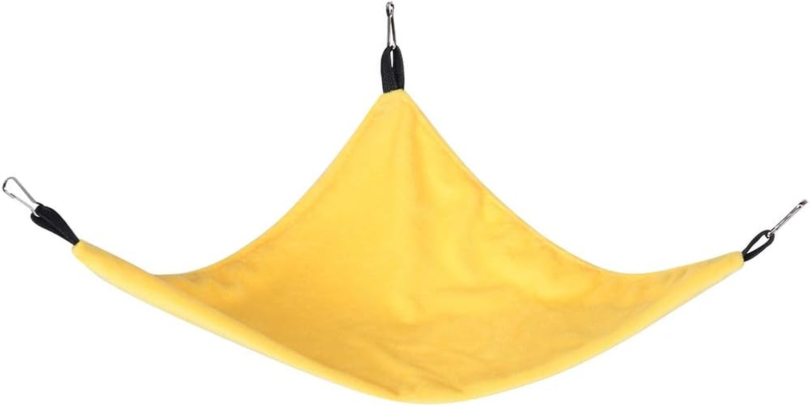 Haofy Small Pet Hammock Triangle Pet Cage Hammock, for Hamster Squirrel Sugar Glider Guinea Pig Mice Rats Birds, with Premium Material, Suitable for Small Animals, Easy to Install, (Yellow) image number 5