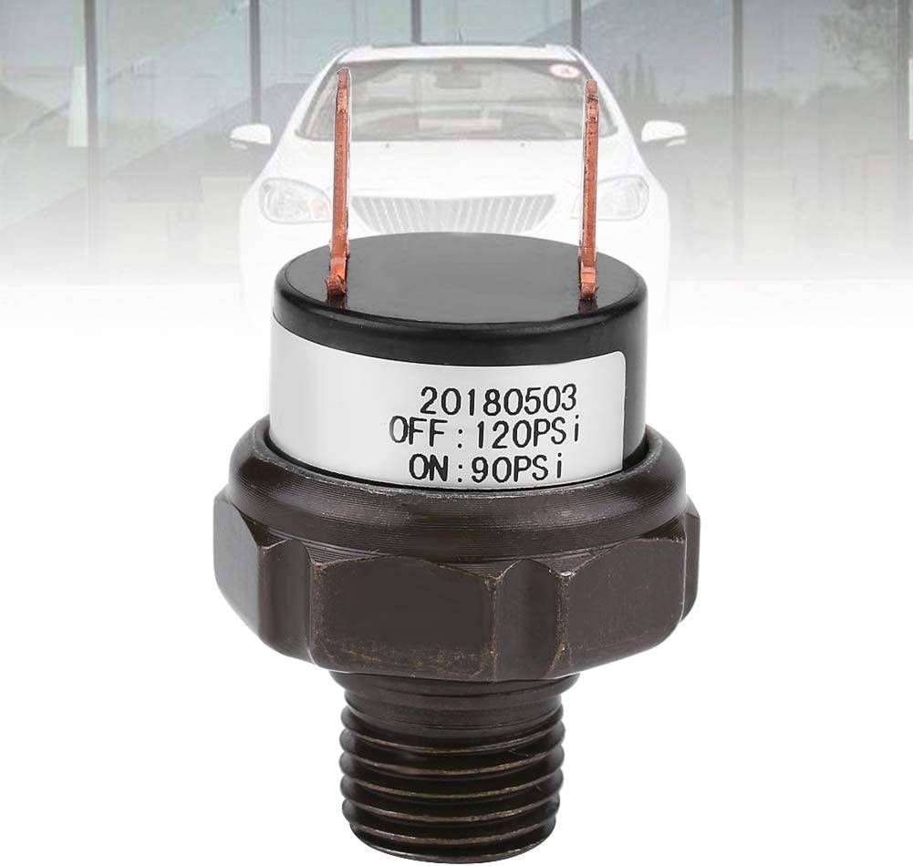 Pressure Control Metal Housing Air Compressor Parts, Automatic Air Pressure Switch, Repair for Air Compressor Replacement Replacing Broken or Old Ones(90-120 PSI) image number 2