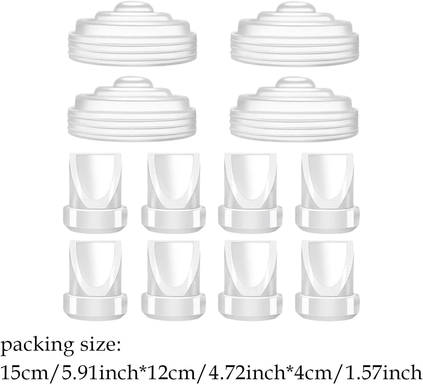 Ｓｉｍｈｏａ Replacement Duckbill Valves and Diaphragm Seal for M5 Wearable, 12Pcs