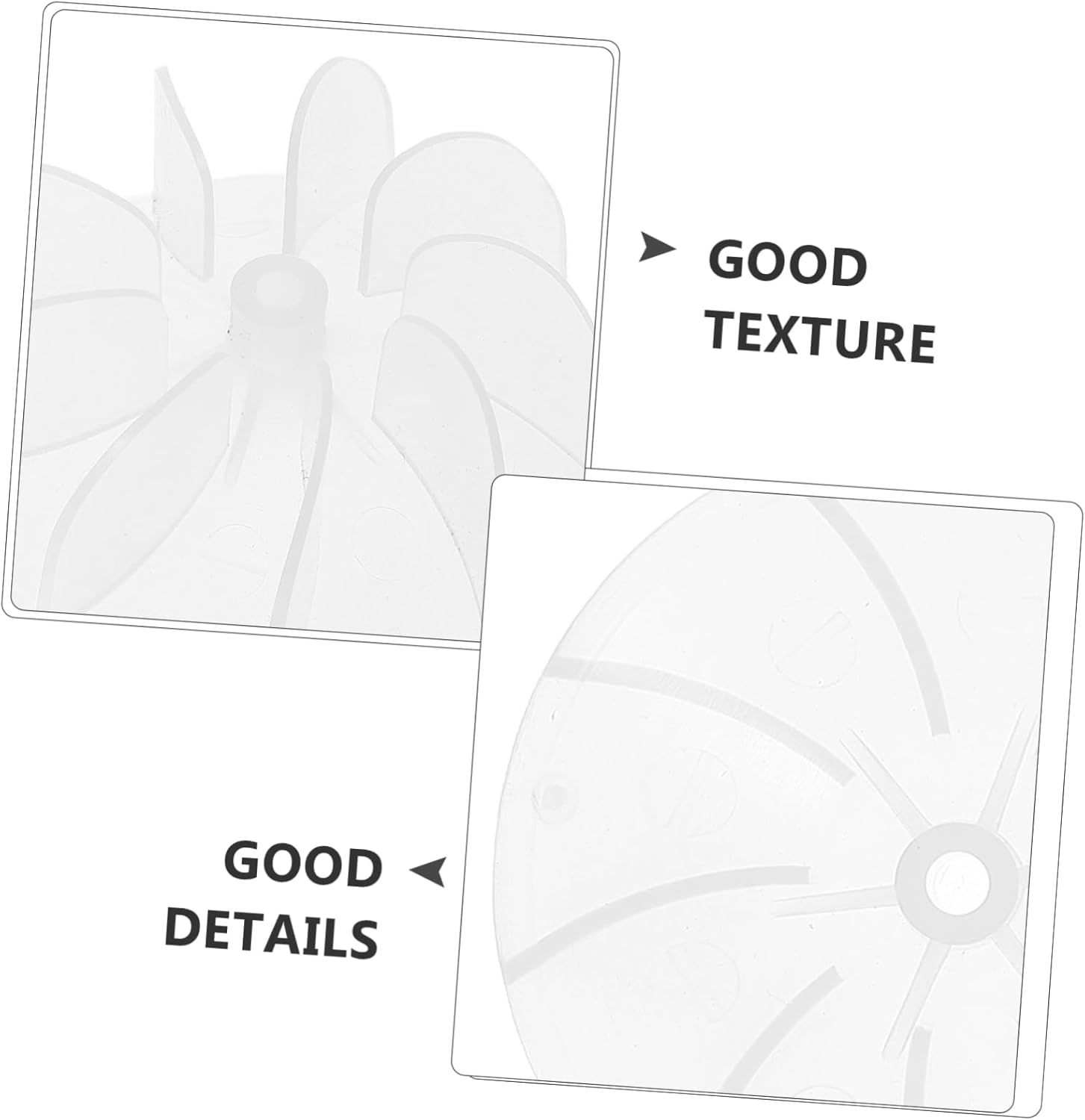 Hair Dryer Fan Blades Replacement Parts 5Pcs Heavy Duty Plastic Fans for Salon and Home Use Compatible Hair Dryer Repair Accessories image number 3