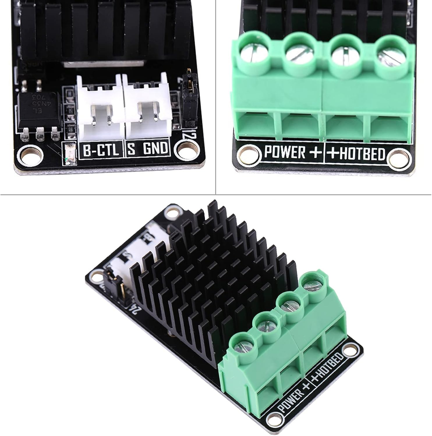 Hyuduo 30A Heating Controller Module, 3D Printer Big Current Mini Heating Controller with MKS MOSFET MOS Module for 3D Printer Accessories, Control with High Heat Dissipation