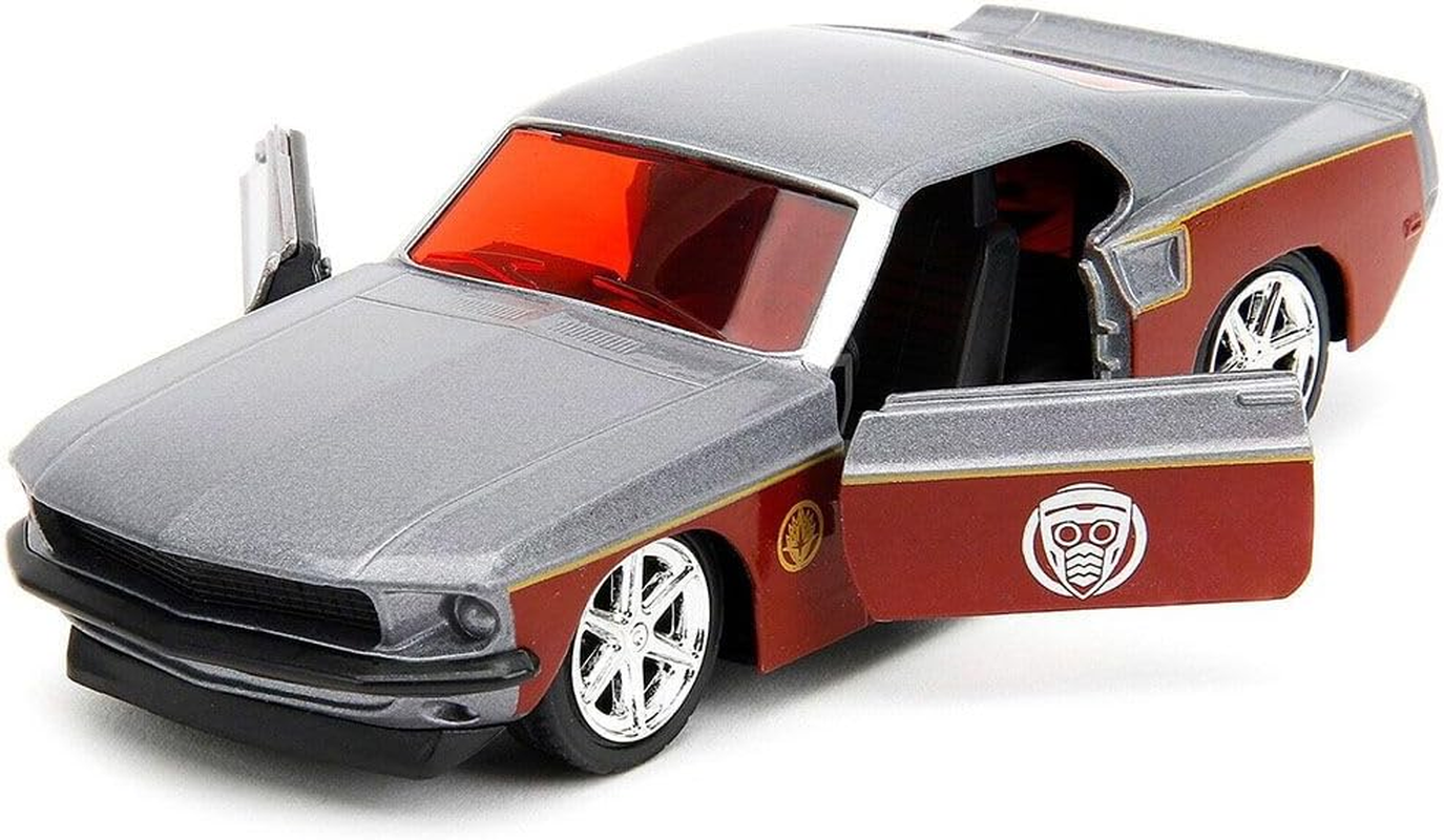 Marvel Comics - 1969 Ford Mustang Fastback 1:32 Scale Vehicle with Star Lord Figure image number 1