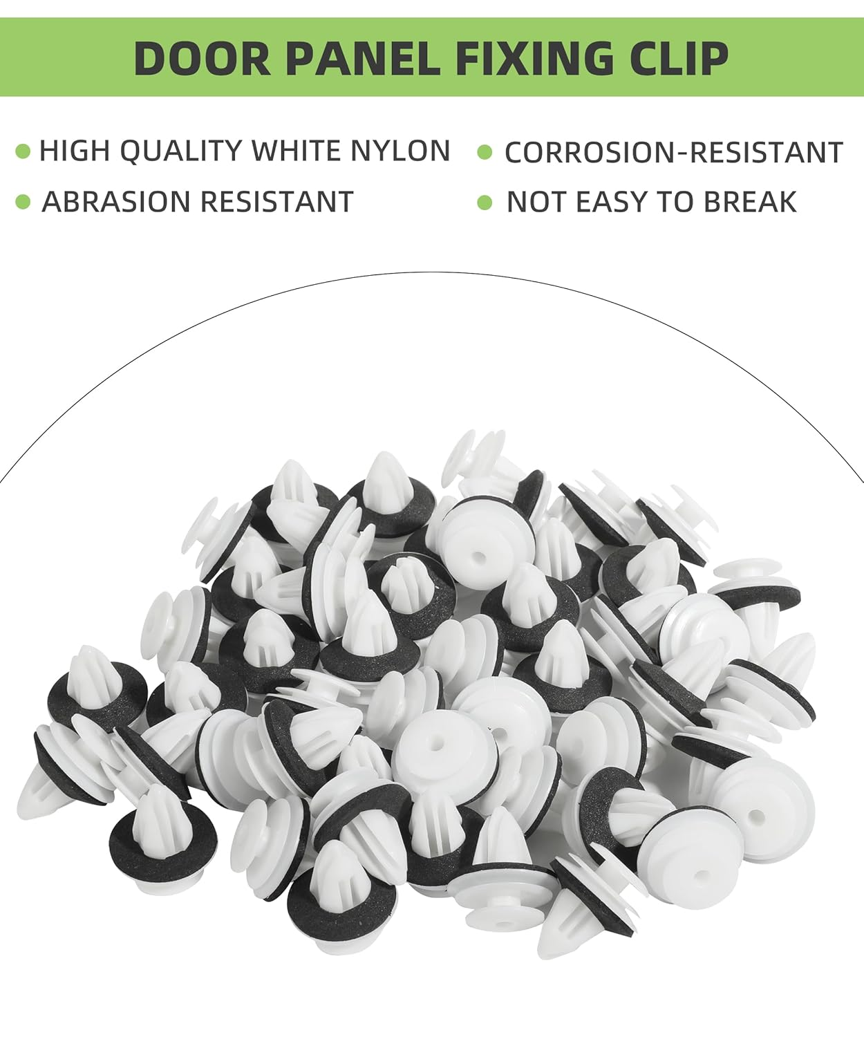 RACOONA 50PCS Door Trim Panel Retainers Clips,Auto Bumper Fastener Rivet Clip,Car Fender Dashboard Door Clip Panel Retainer Set,Car Accessories Nylon Push Rivets Splash Shield Clips,Fits Most Vehicles image number 4