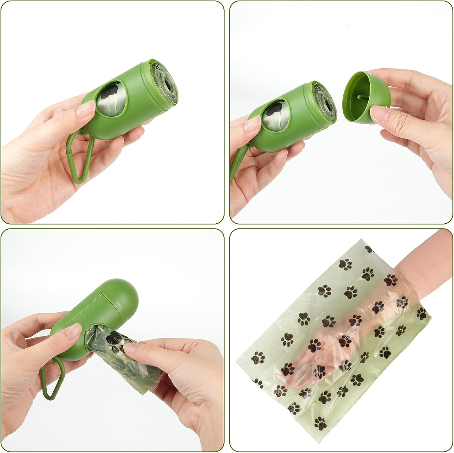 Scented Dog Poop Bags with Dispenser: 10 Rolls Totaling 180 Bags, Bulk Roll for Dogs, Puppies and Cats - Convenient Waste Bag Holder image number 3