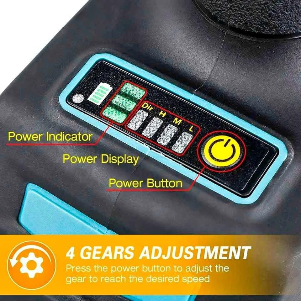 Leona Co Brushless Long Nose Die Grinder 6MM Straight Grinding for Makita 18V Battery Multifunction Tool