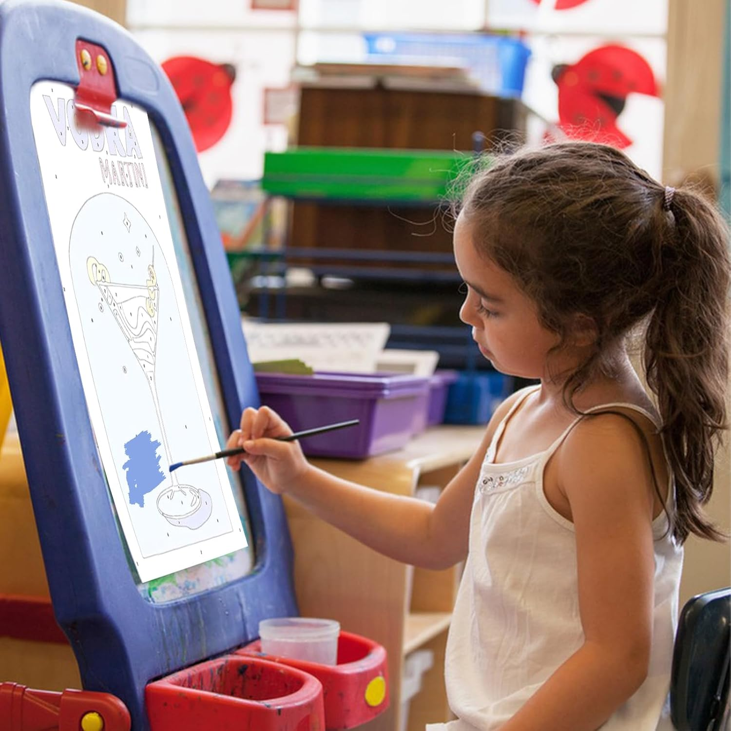 UOY Paint by Numbers, Cocktail Painting by Numbers, 6 Pieces, Paint by Numbers, Adult Painting Set, Painting Adults for Home Decor (15 X 20 Cm) image number 6