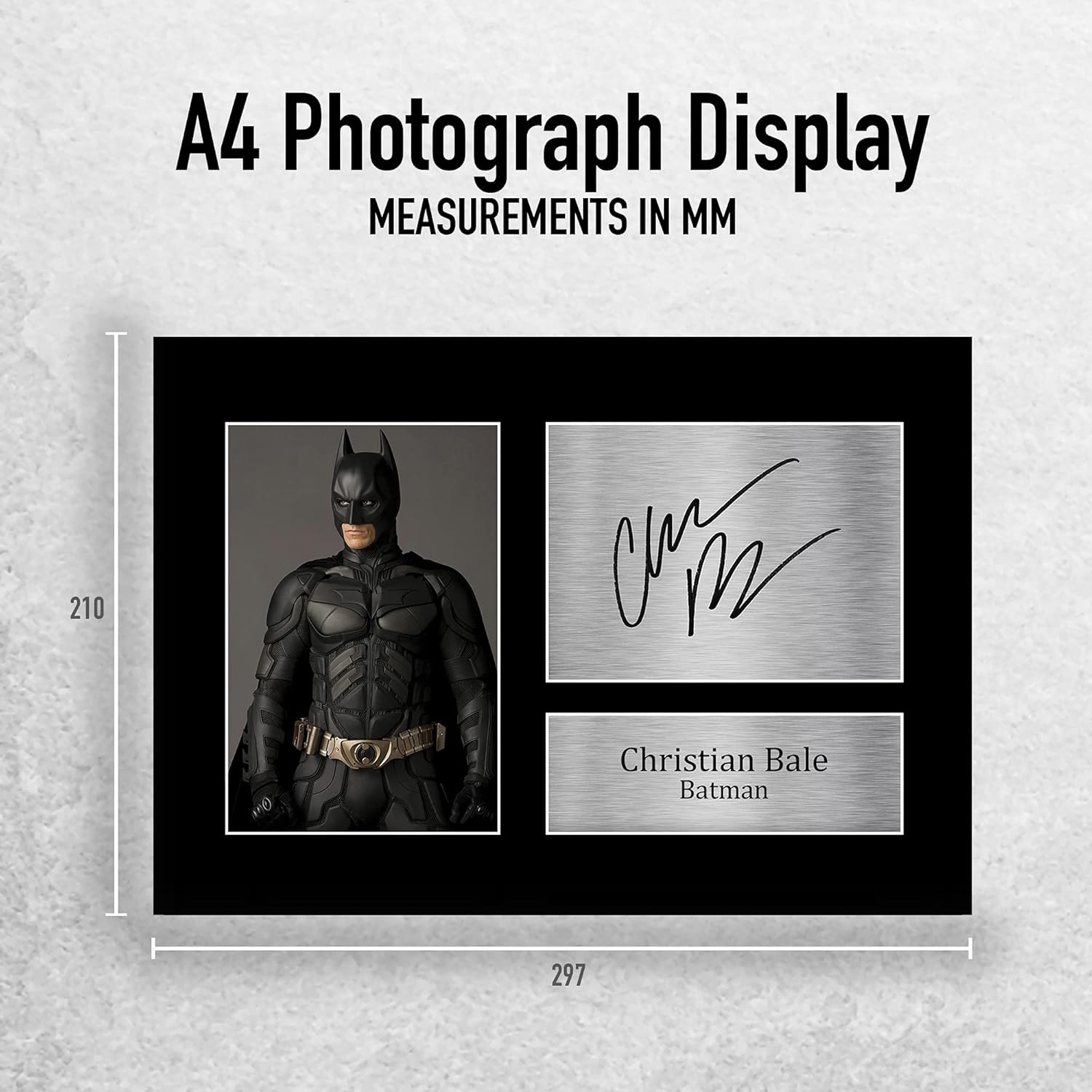 HWC Trading Christian Bale Signed A4 Printed Autograph Batman the Dark Knight Print Photo Picture Display image number 2