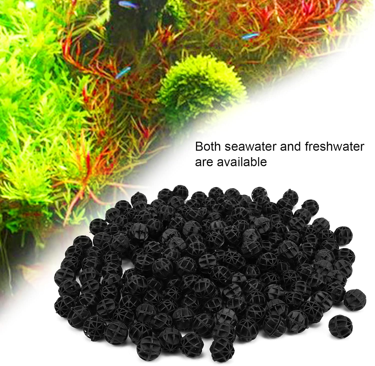 Biochemical Bioball with Porous Structure for Rapid Biological Growth, 100 Units, Ideal for Improving Water Quality in Aquariums (16Mm200Pcs) image number 4