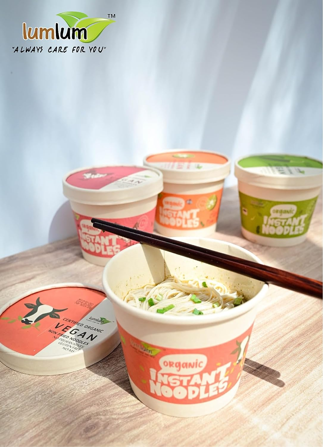 Lum Lum Organic Chicken Flavour Instant Noodle 75 G image number 2