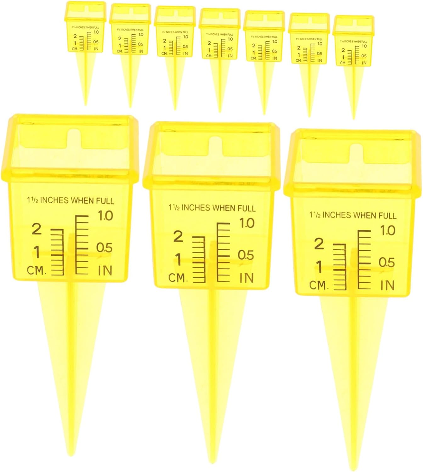 20Pcs Rainfall Measuring Tool Sprinkler Gauge with Wide Mouth Outdoor Water for Backyard Patio Garden Lawn Easy-Read Accurate Rain Gauge for Water Conservation and Sprinkler image number 5