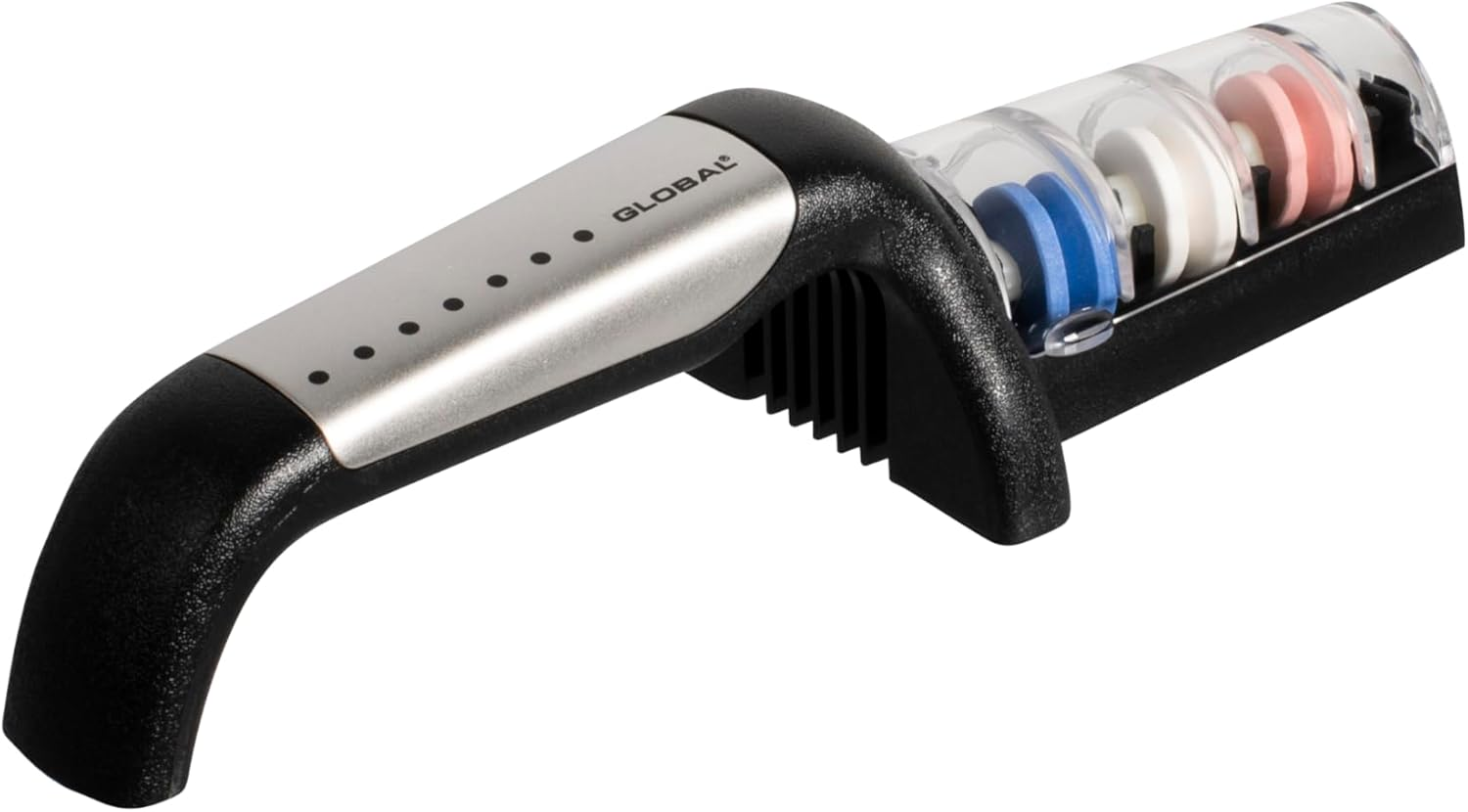 Global 3 Stage Ceramic Water Sharpener G-913, Stainless Steel