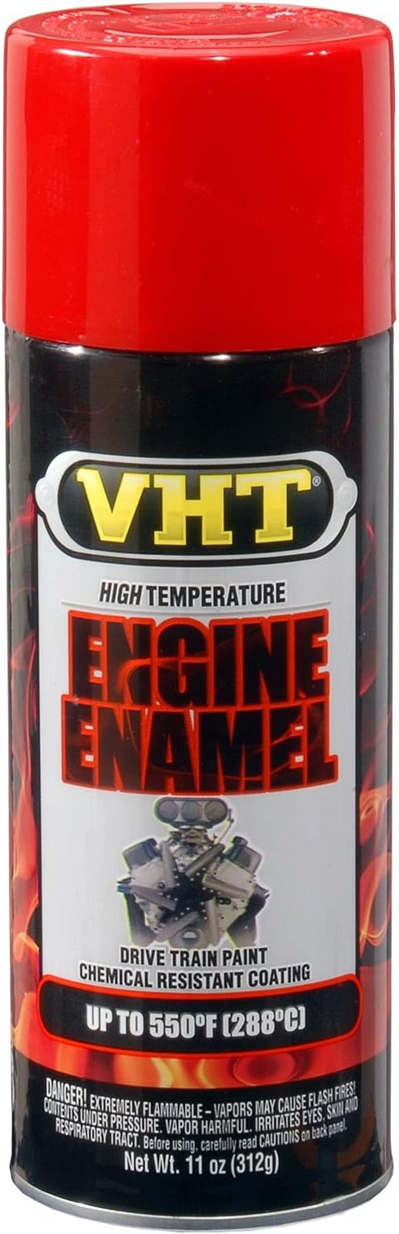 VHT Paint, High-Temperature, Engine, Enamel, Gloss, Bright Red, 11 Oz., Aerosol Spray Can, Each image number 3