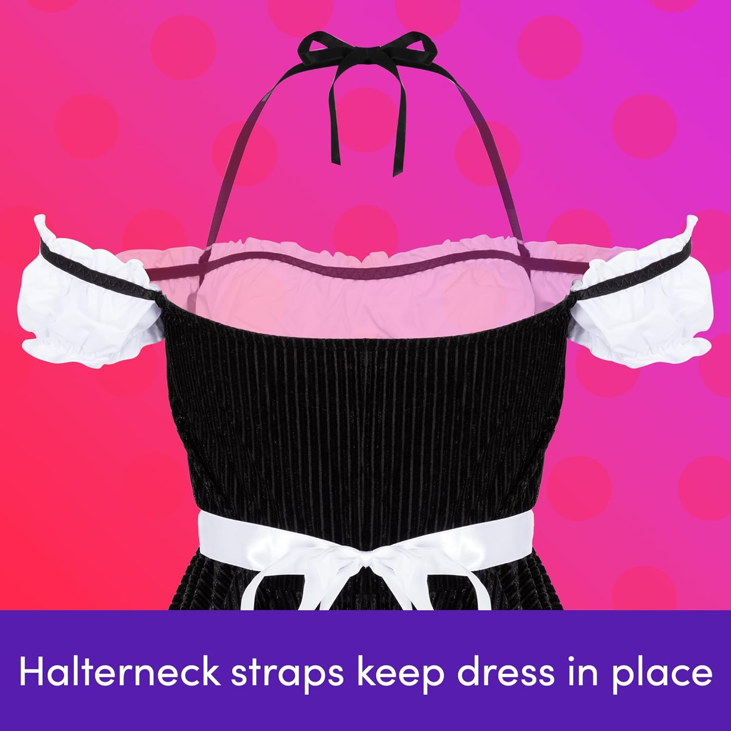 Lovehoney French Fancy Maid Costume | Adult French Maid Outfits for Women | Lingerie Dress Halloween Costume | Womens Adult Fancy Dress Costumes | Sizes 8-22