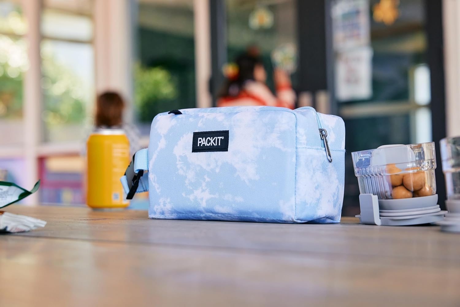 Packit Freezable Snack Box, Charcoal Camo, 72101 - Almond image number 3