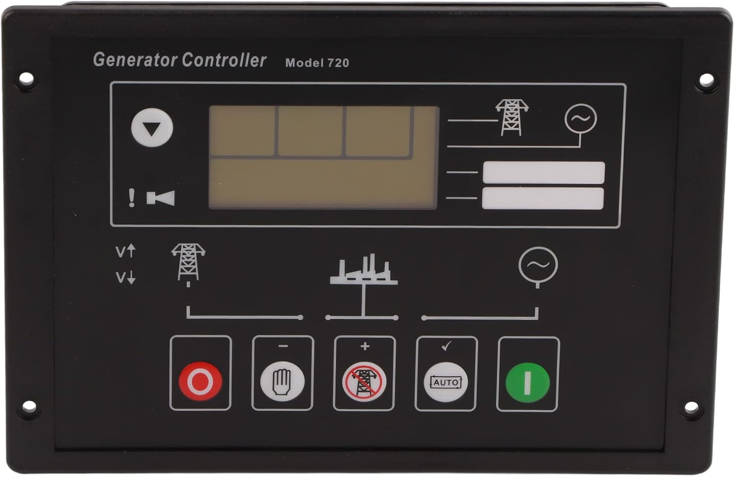 RIZGHWOY DSE720 Automatic Starting Generator Control Panel with Digital and Analog Inputs, Simple PC Configuration, Ideal for Remote Start, for Industrial Applications image number 2
