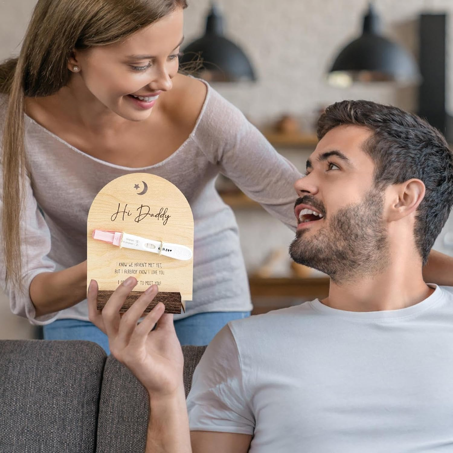 Pregnancy Reveal to Husband | Baby Surprise Announcement Ideas,Creative Pregnancy Announcement for Dad to Be, Cute Baby Announcement Ideas image number 6