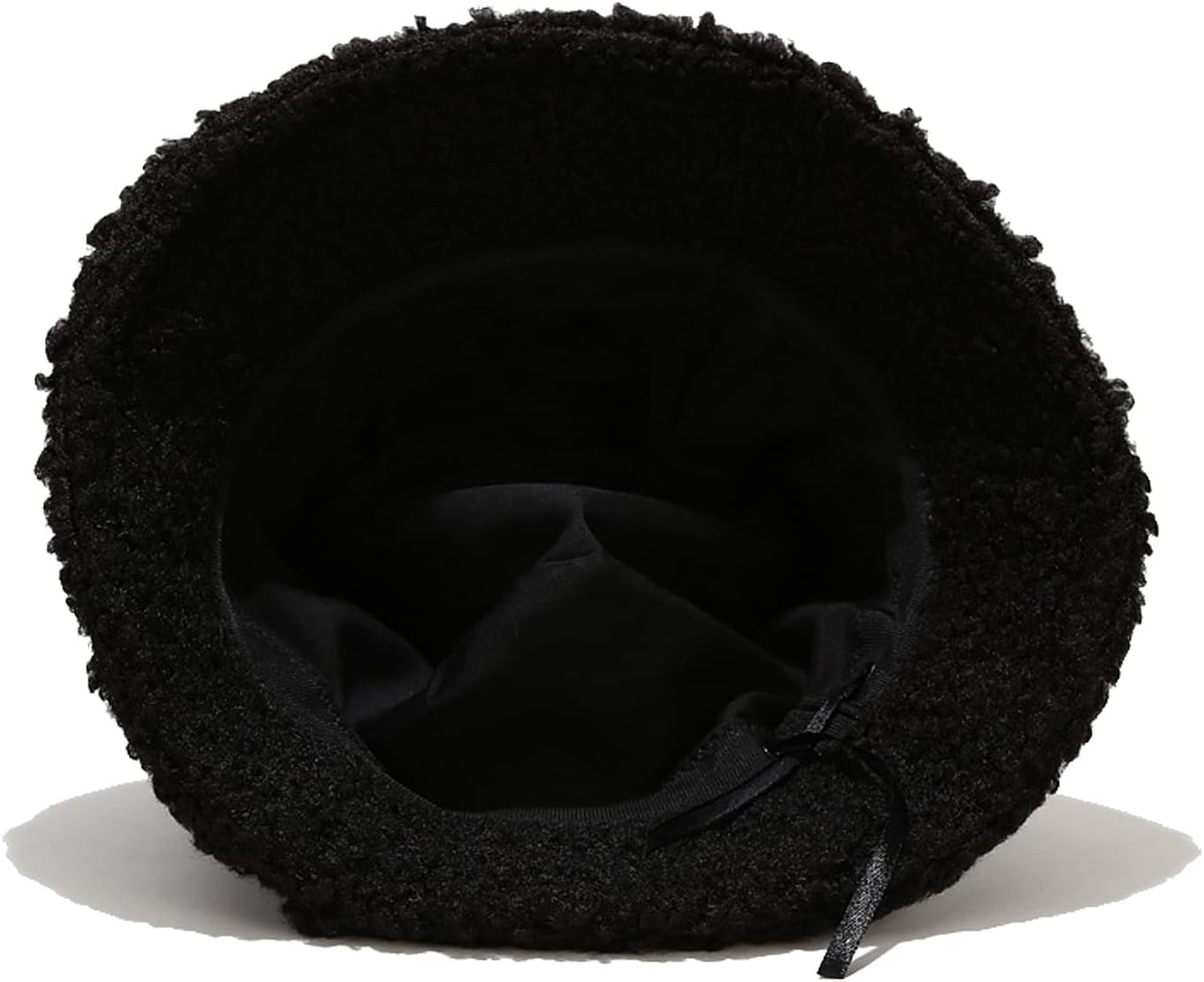 Winter Plush Fuzzy Bucket Hat Faux Fur Shearling Fisherman Hats for Women image number 1