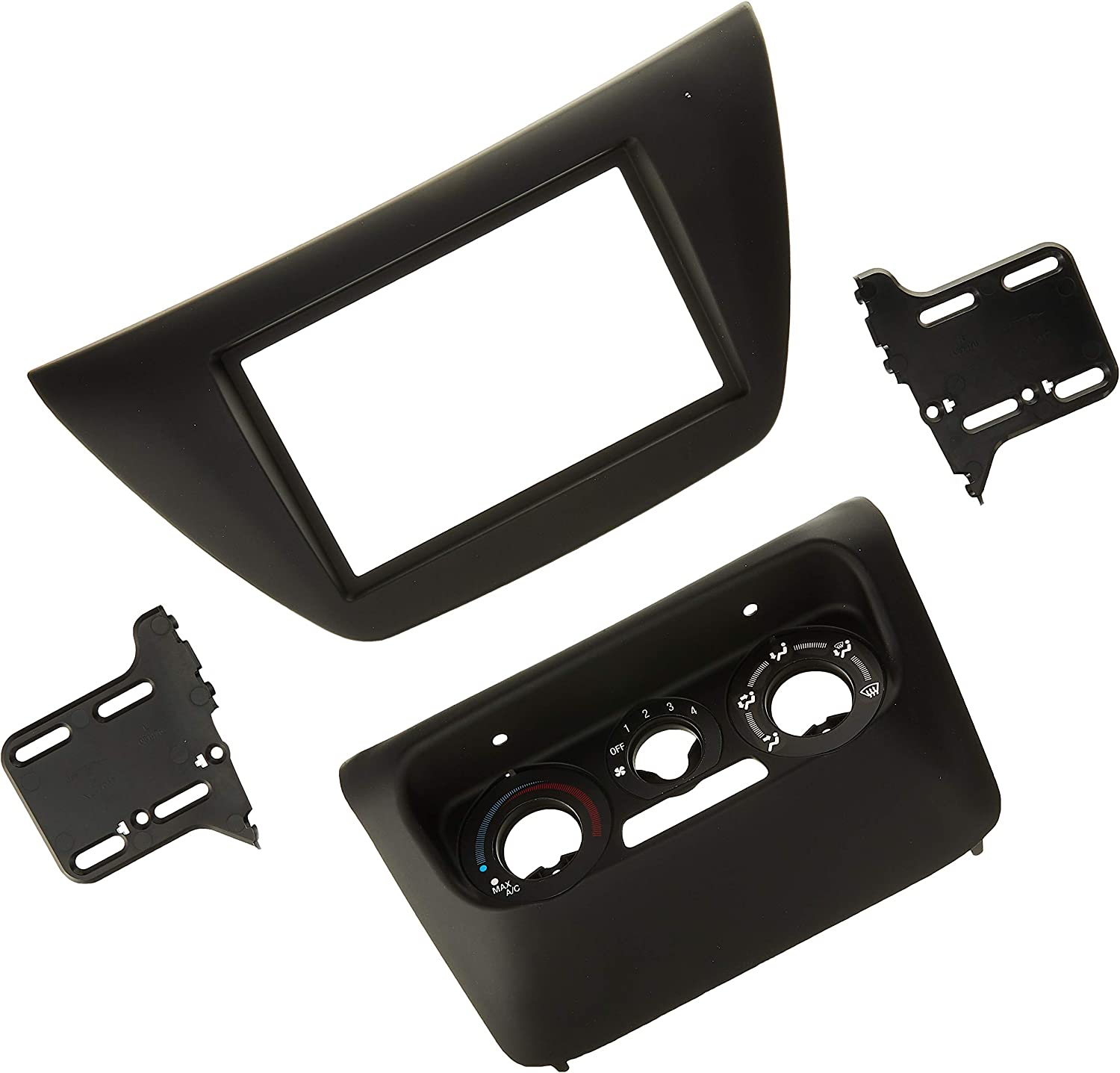 Metra 95-7017B Double DIN Dash Kit for 2002-2007 Mitsubishi Lancer (Matte Black) image number 2