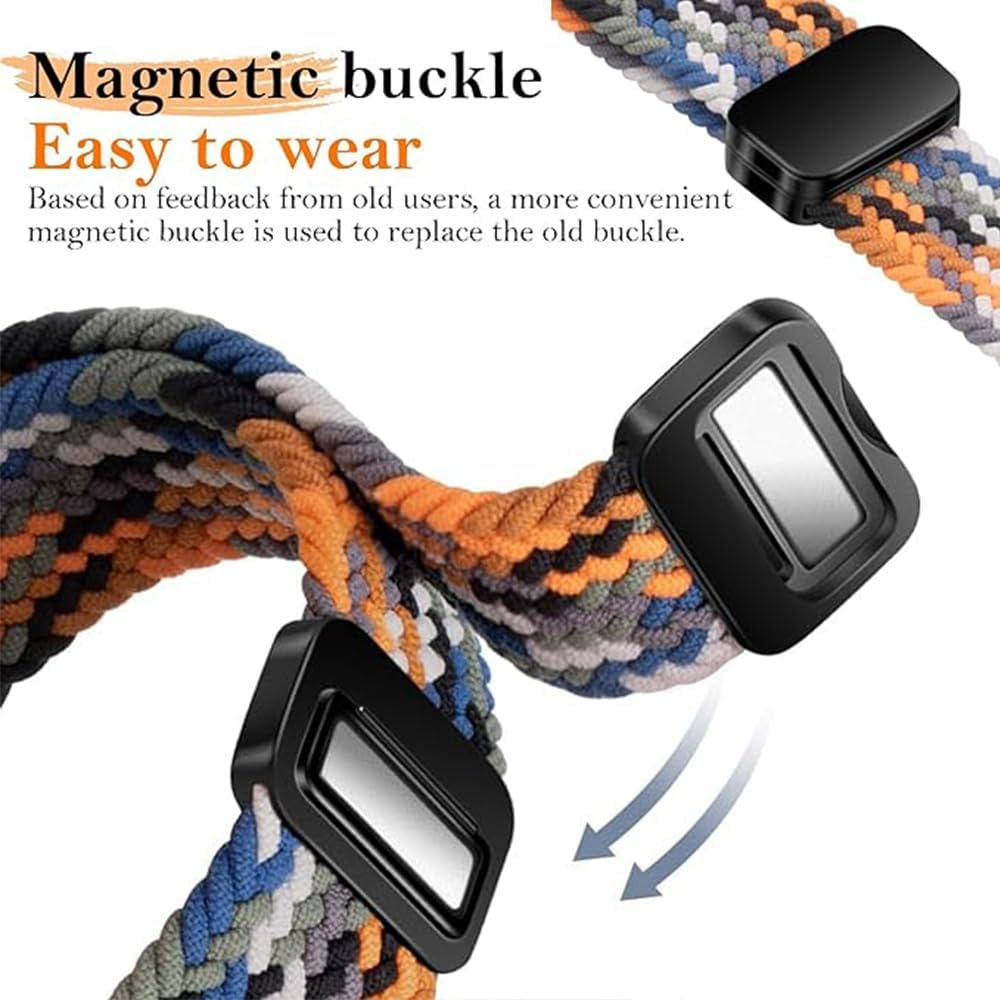 Magnetic Replacement Strap for Huawei Band 10 / Band 9, Sports Wristband Watch Strap, Nylon Bracelets for Huawei Band 8/10
