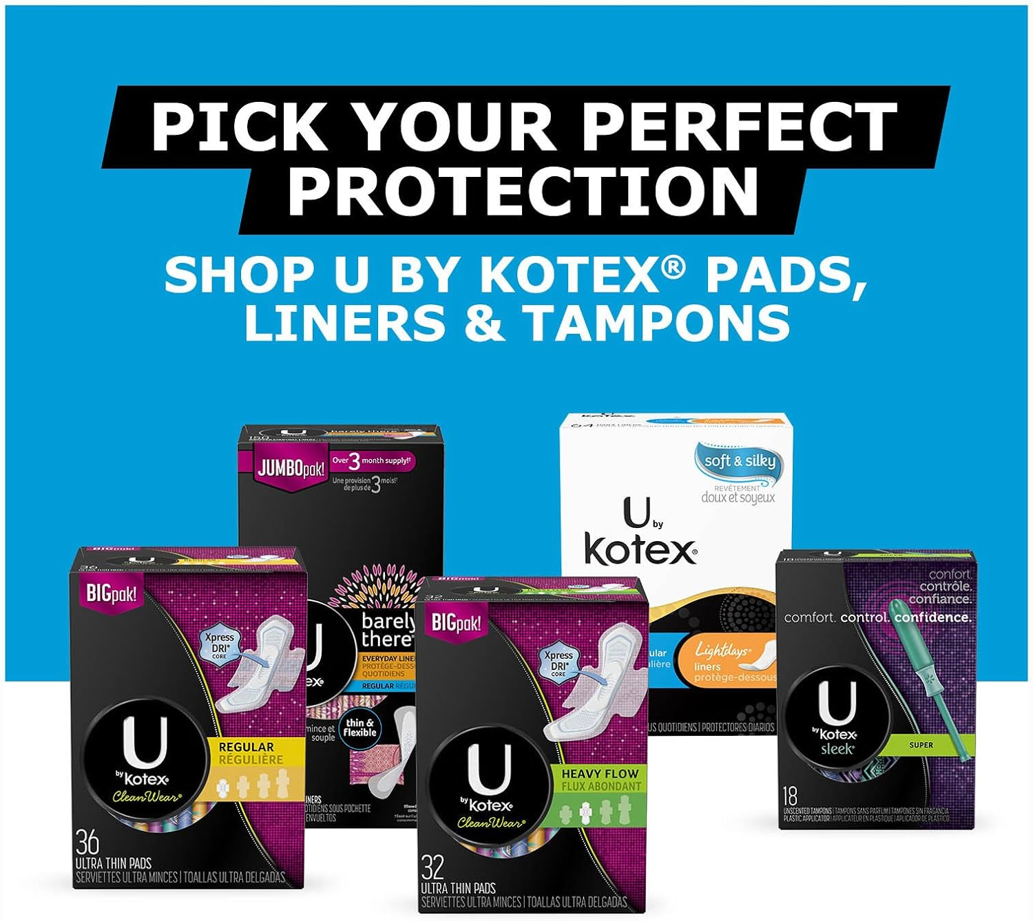 U by Kotex Barely There Liners, Light Absorbency, Unscented image number 6