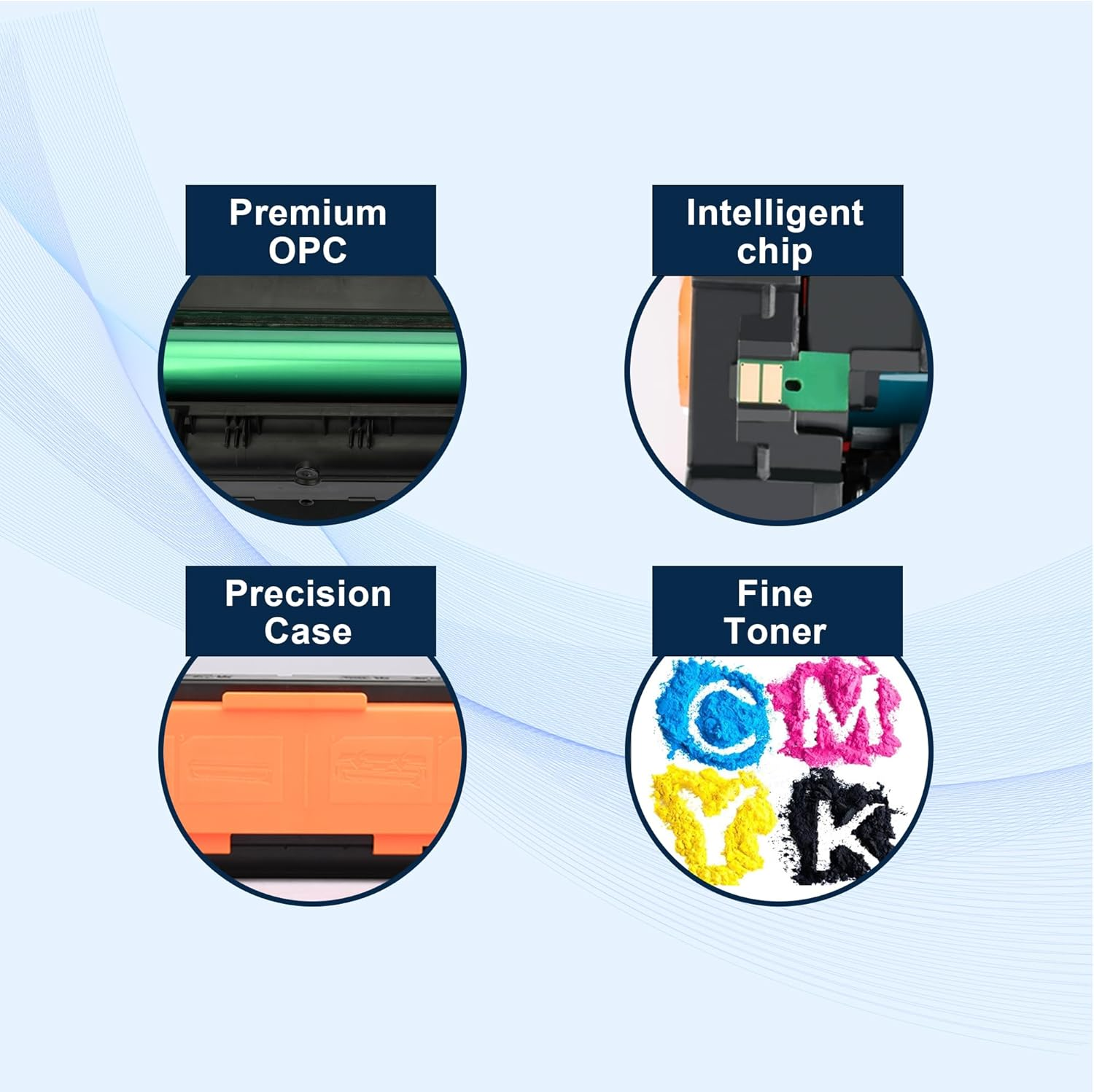 202A Black Toner Cartridge Replacement for HP 202A CF500A Works with Color Laserjet Pro M254Dw; Color Laserjet Pro MFP M281Cdw, M281Fdw Printer Ink (2-Pack ) image number 3