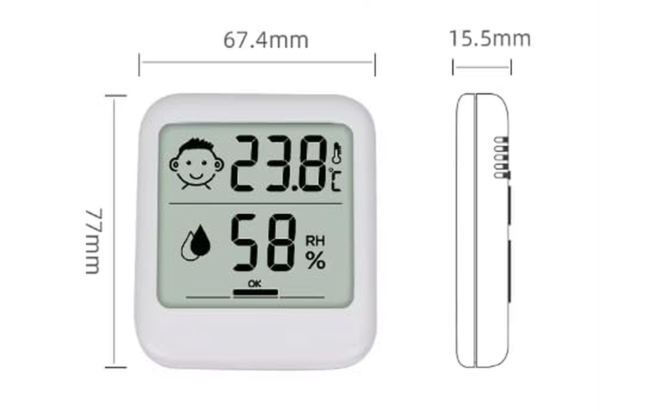 Indoor Digital Thermometer Hygrometer, Temperature and Humidity Monitor image number 1